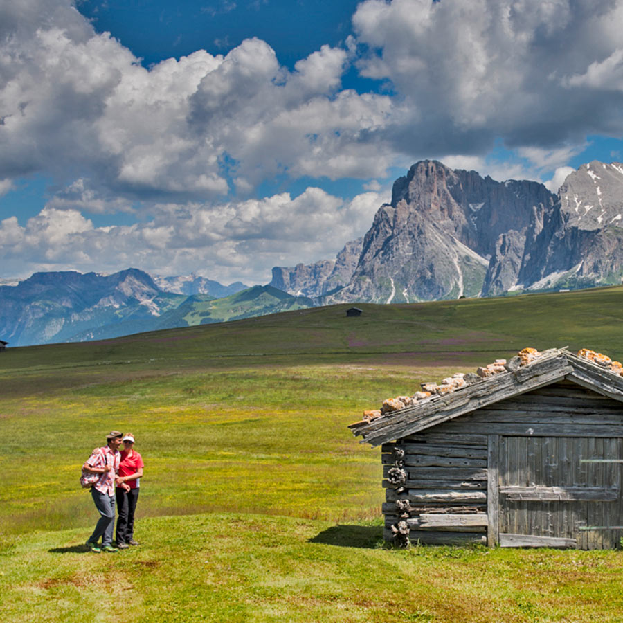 Touring the mountains around our farm Ronsol near Castelrotto